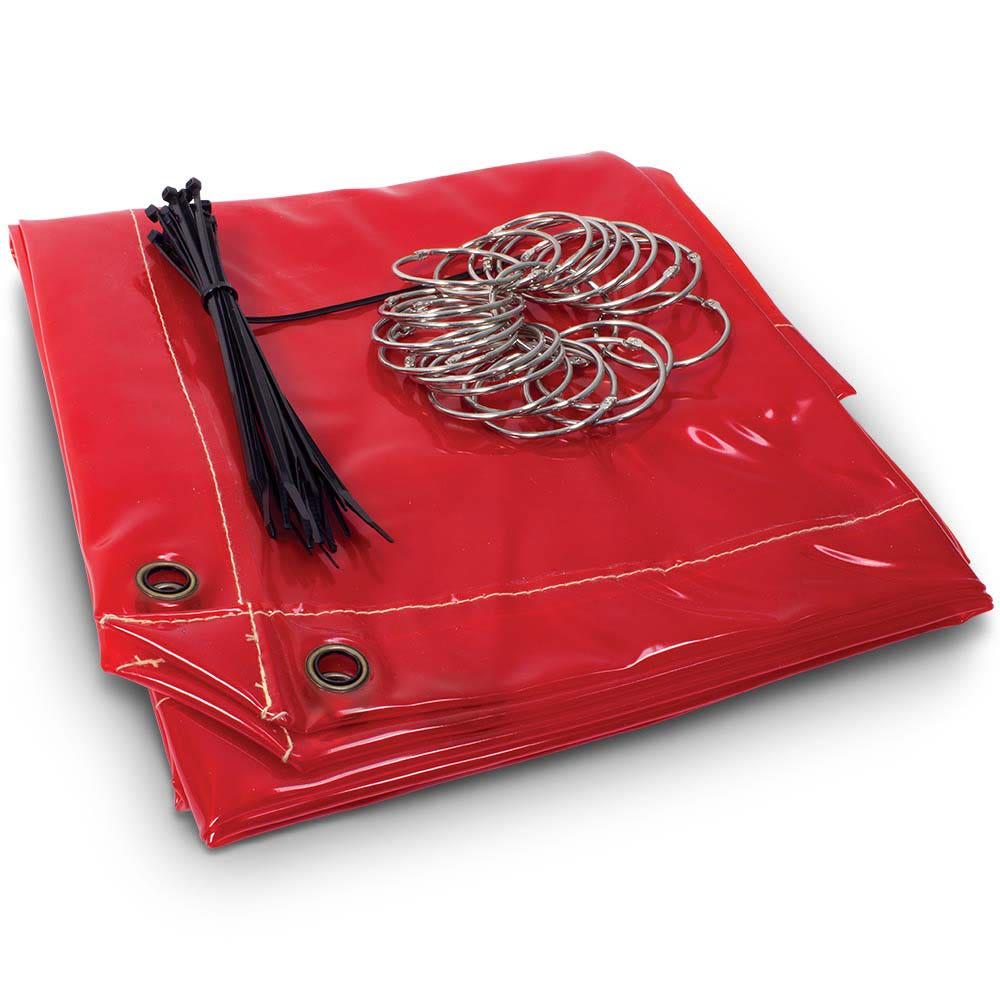 MICHIGAN 1.74m2 Red Welding Curtain MCRTRED18