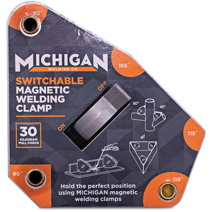 MICHIGAN Multi-Angle 30kgf Switchable Magnetic Welding Clamp MMAGMSW30
