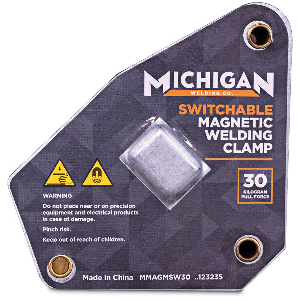 MICHIGAN Multi-Angle 30kgf Switchable Magnetic Welding Clamp MMAGMSW30