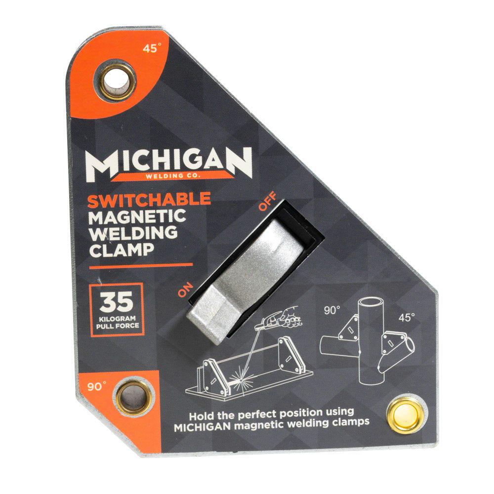 MICHIGAN Multi-Angle 35kgf Switchable Magnetic Welding Clamp MMAGSSW35
