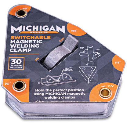 MICHIGAN Multi-Angle 30kgf Switchable Magnetic Welding Clamp MMAGMSW30