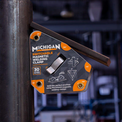 MICHIGAN Multi-Angle 30kgf Switchable Magnetic Welding Clamp MMAGMSW30