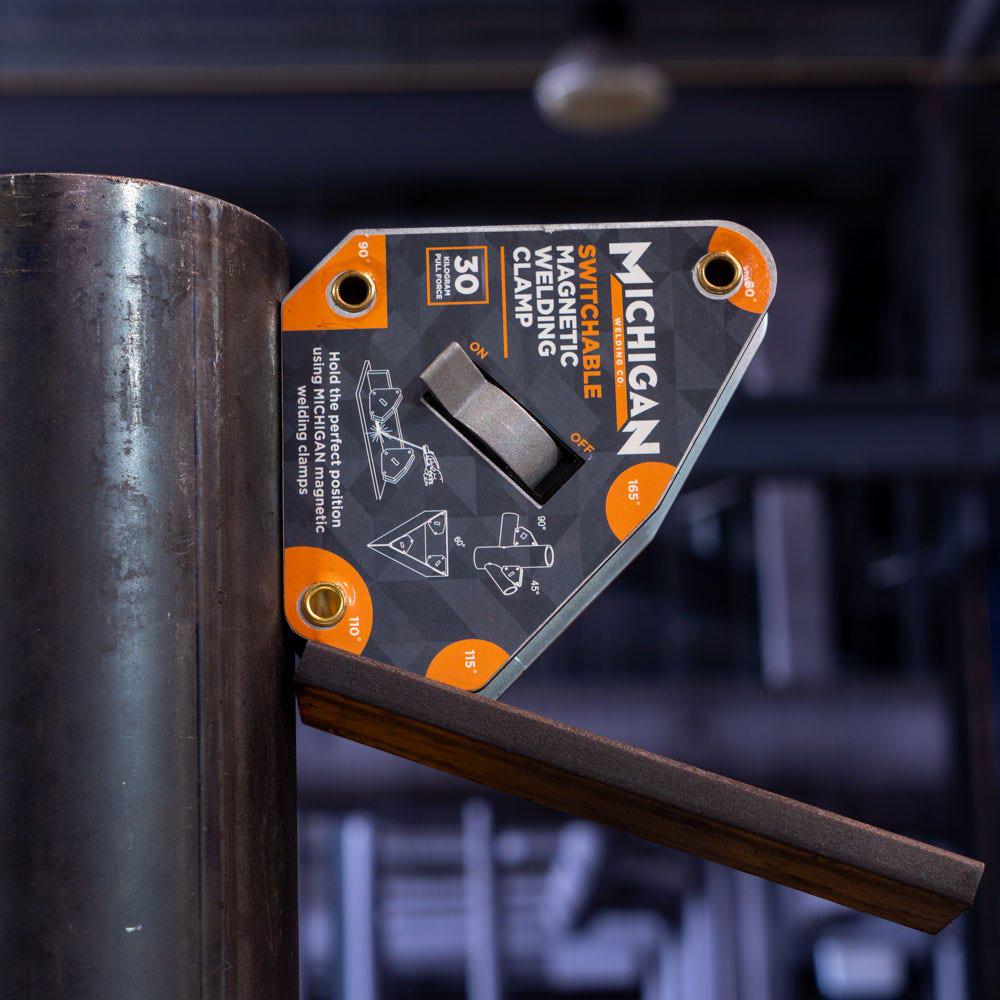 MICHIGAN Multi-Angle 30kgf Switchable Magnetic Welding Clamp MMAGMSW30