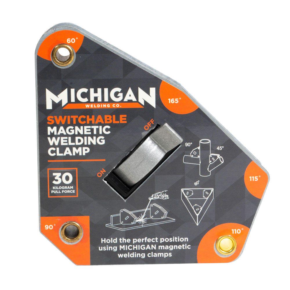 MICHIGAN Multi-Angle 30kgf Switchable Magnetic Welding Clamp MMAGMSW30