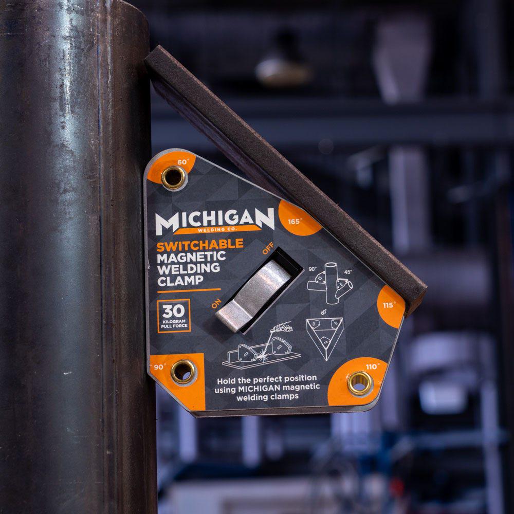 MICHIGAN Multi-Angle 30kgf Switchable Magnetic Welding Clamp MMAGMSW30