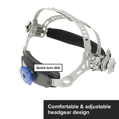 MICHIGAN Pro True View Variable Shade Auto Darkening Blue Skull Welding Helmet - Blue MICADH850
