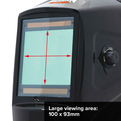 MICHIGAN Pro XL View Variable Shade Auto Darkening Welding Helmet - Black MIC1000VS3