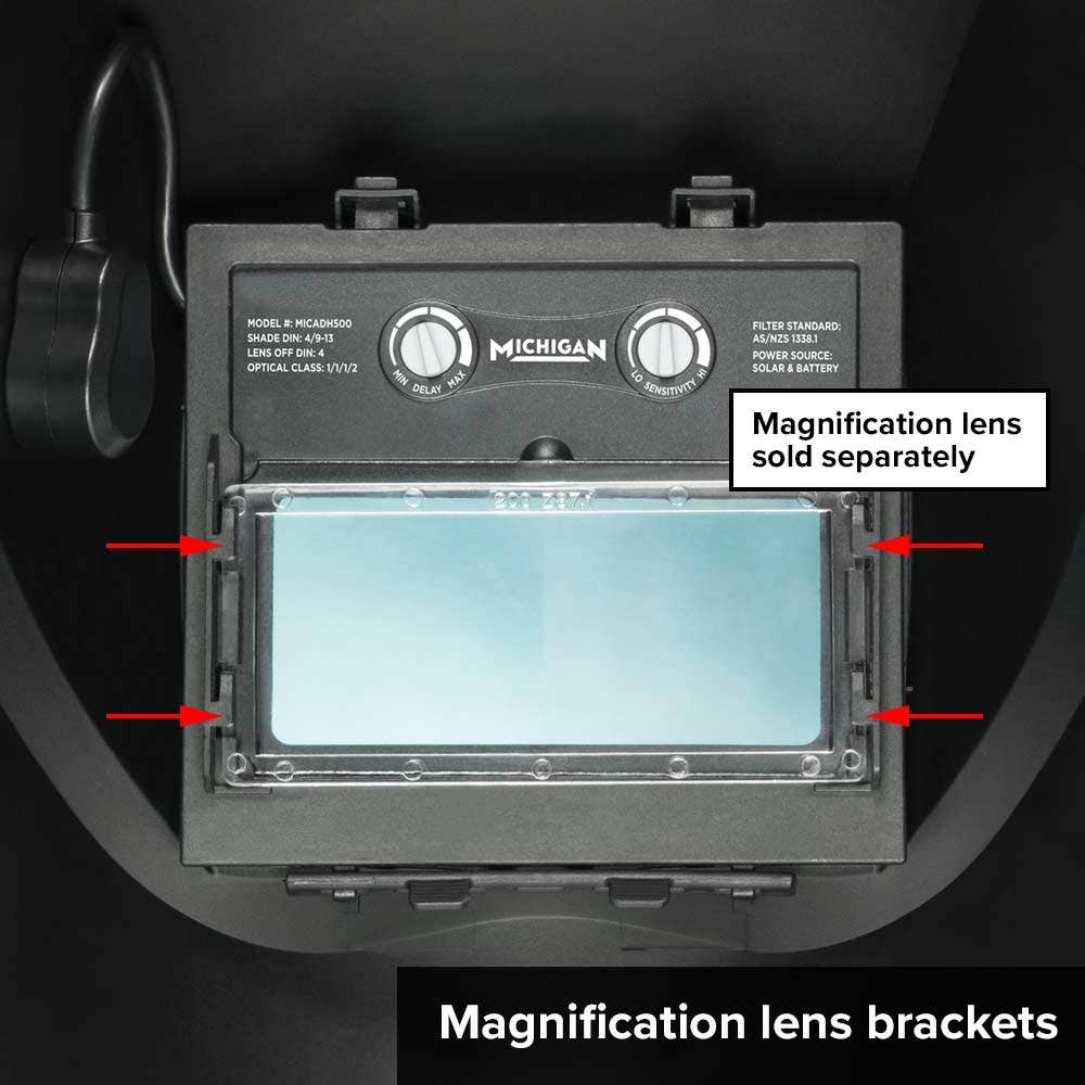 MICHIGAN True View Variable Shade Auto Darkening Carbon Welding Helmet MICADH500