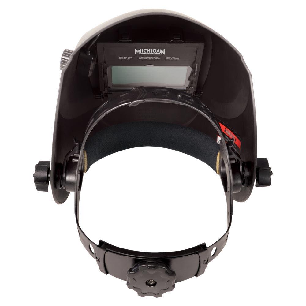 MICHIGAN True View Variable Shade Auto Darkening Black Welding Helmet - Black MICADH380