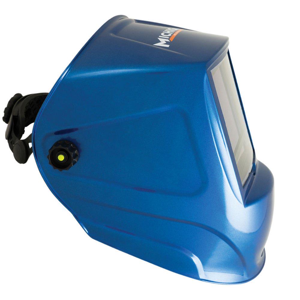 MICHIGAN XL Variable Shade Auto Adjust Digi >2A Welding Helmet - Blue MIC1000VDIG