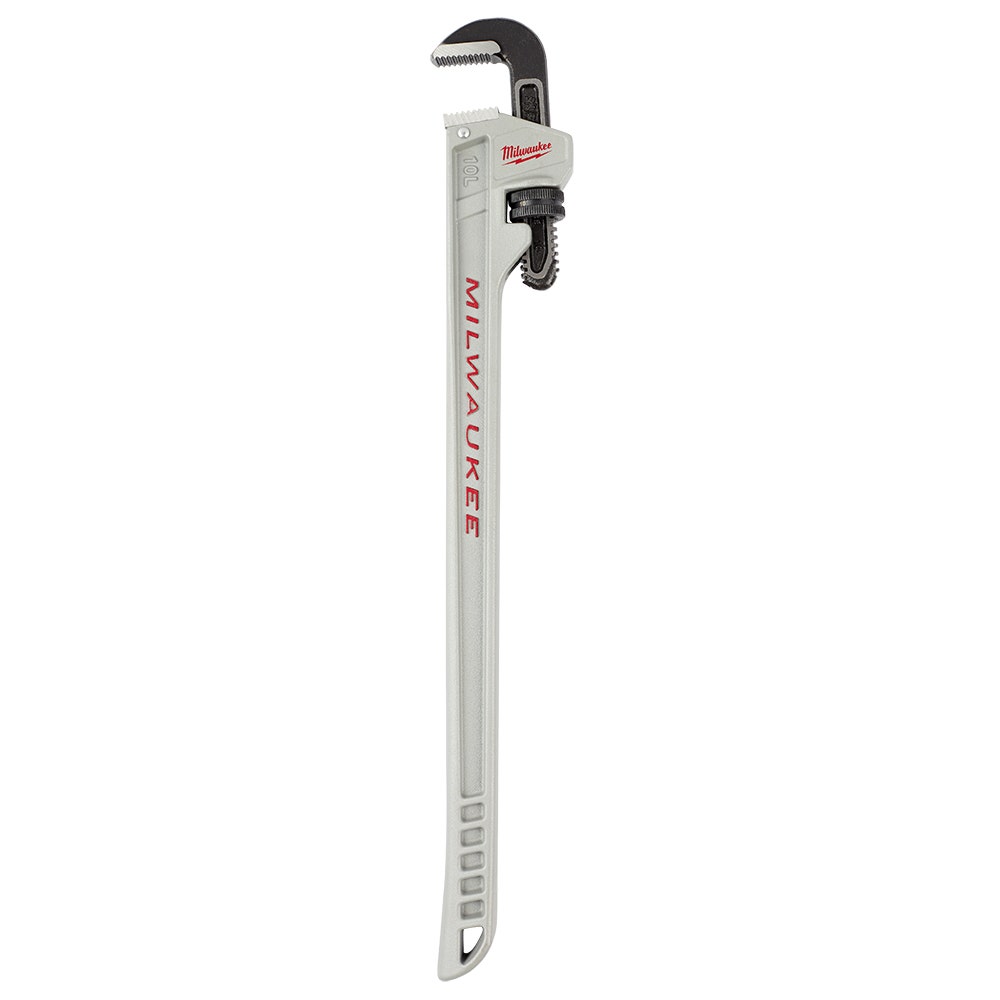 MILWAUKEE 10 (254mm) Aluminium Pipe Wrench w POWERLENGTH Handle 48227213