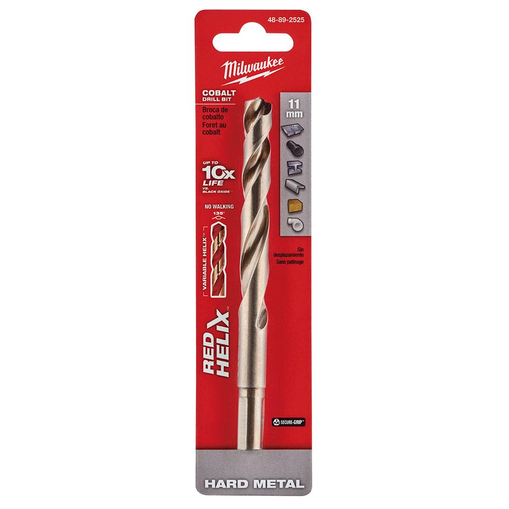 MILWAUKEE 11 x 142mm HSS-Cobalt Metal Jobber Drill Bit - RED HELIX 48892525