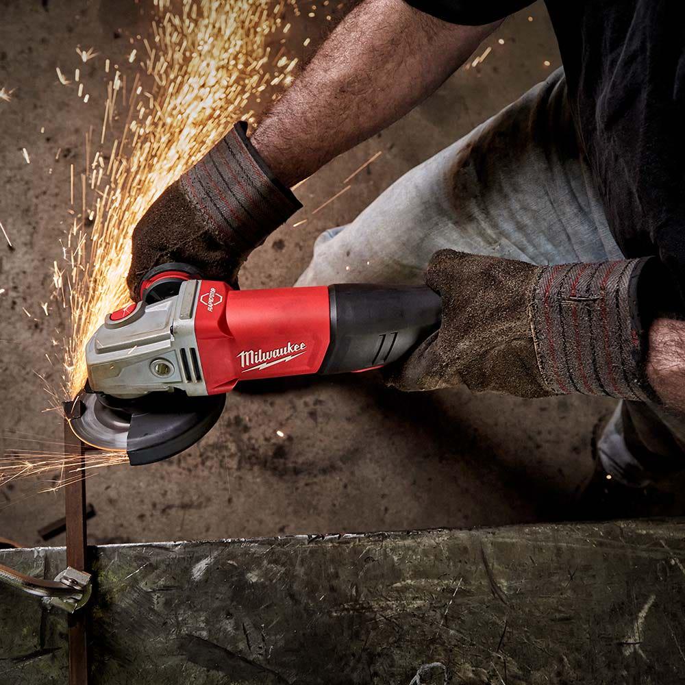 MILWAUKEE 1250W 125mm Rapid Stop Angle Grinder AGV13-125XSPDEB
