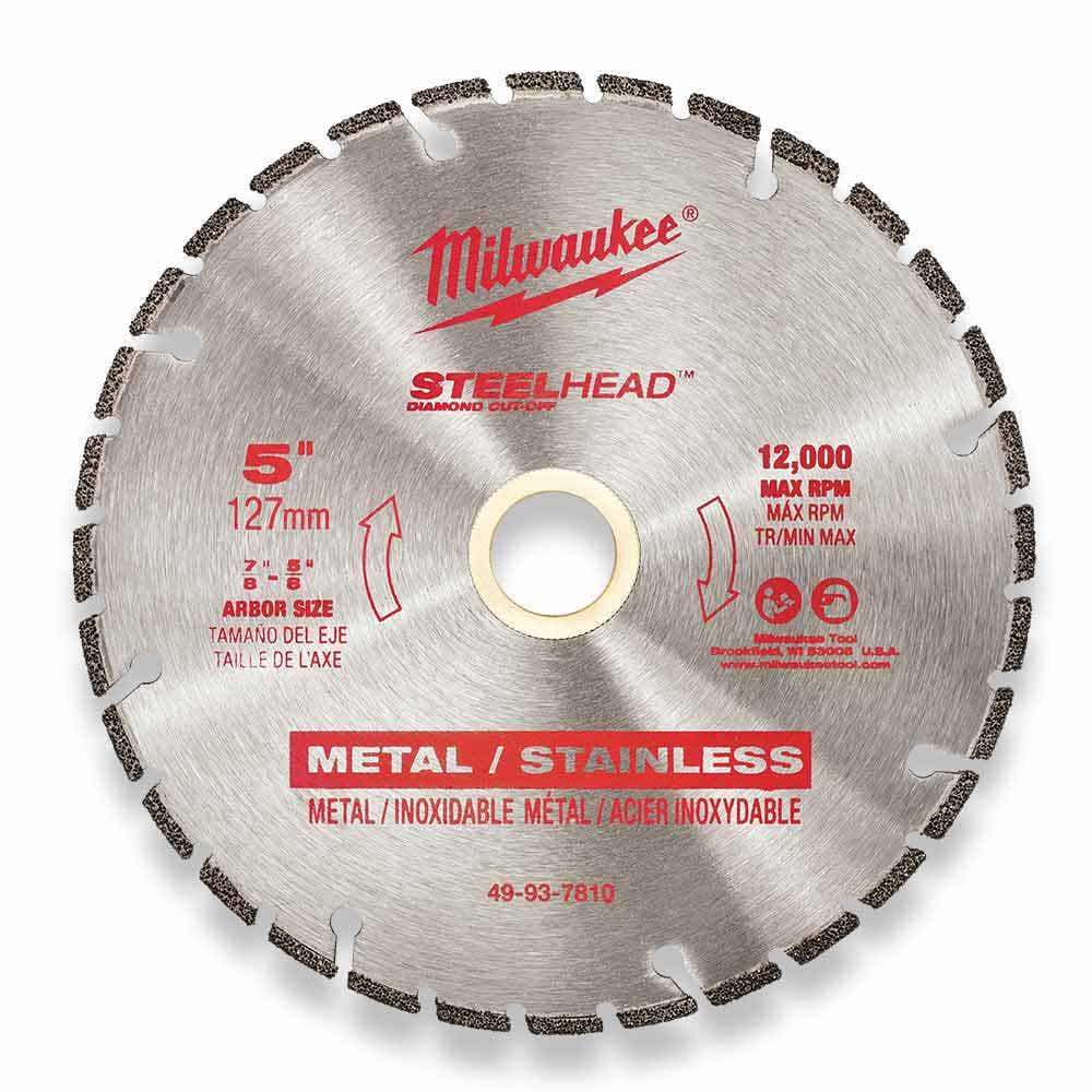 MILWAUKEE 125mm (5 ) STEELHEAD Diamond Cut-Off Blade 49937810