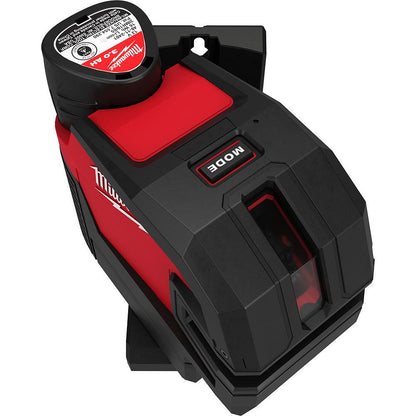 MILWAUKEE 12V Cross + 4 Points Level Laser Skin M12C4PLA0C