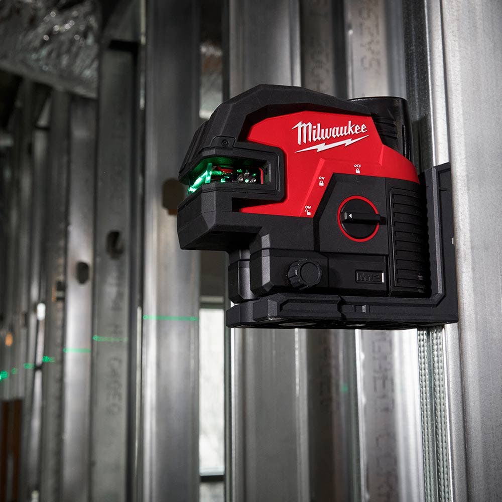 MILWAUKEE 12V Cross + 4 Points Level Laser Skin M12C4PLA0C
