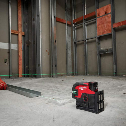 MILWAUKEE 12V Cross + 4 Points Level Laser Skin M12C4PLA0C