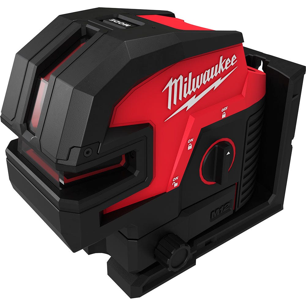 MILWAUKEE 12V Cross + 4 Points Level Laser Skin M12C4PLA0C