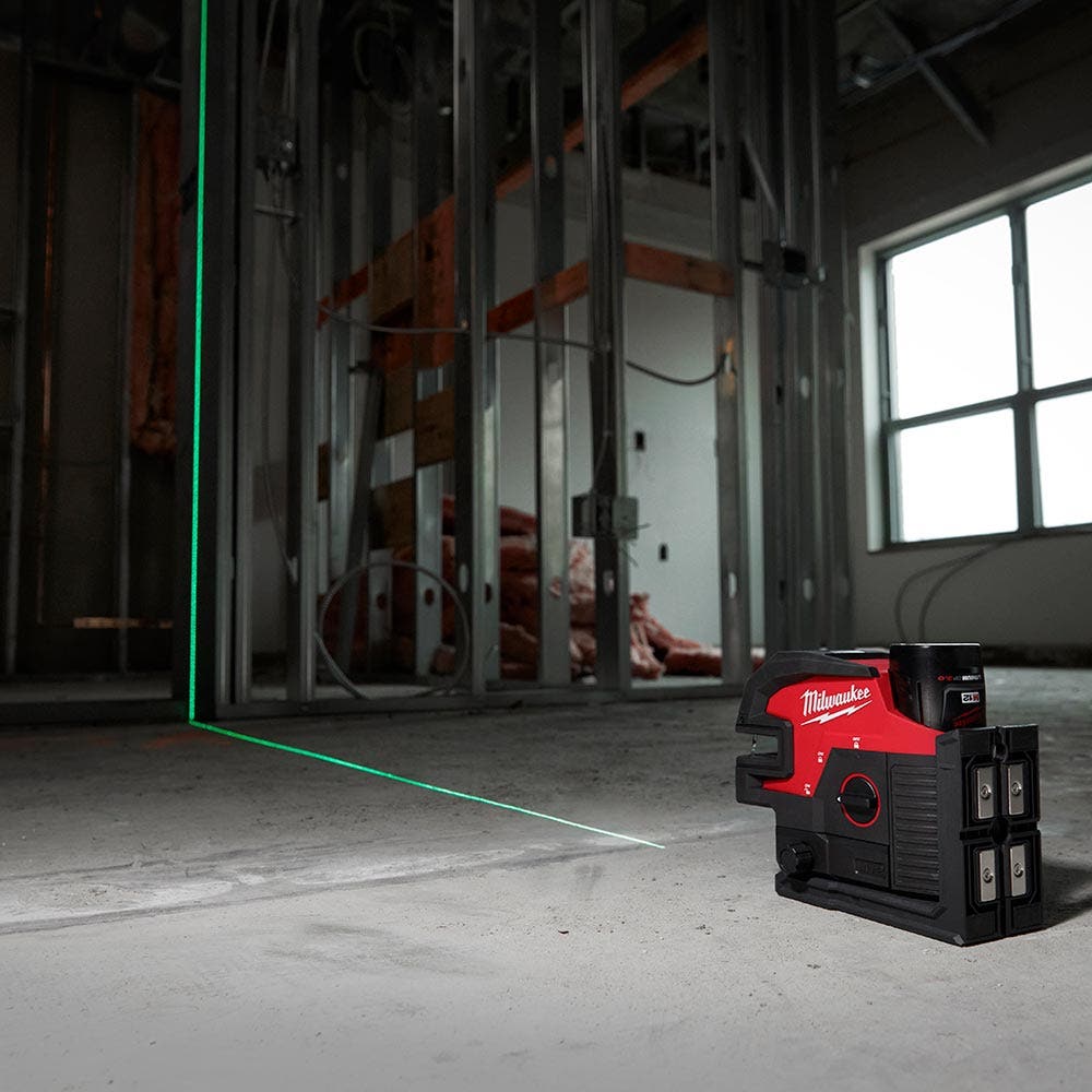 MILWAUKEE 12V Cross + 4 Points Level Laser Skin M12C4PLA0C