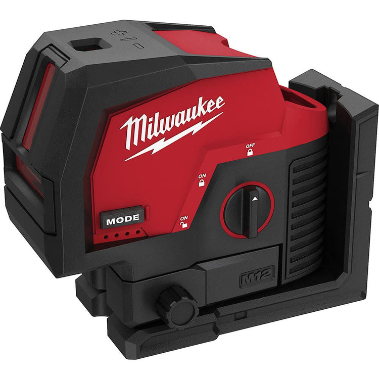 MILWAUKEE 12V Cross Line + 2 Plumb Laser Skin M12CPL-0C
