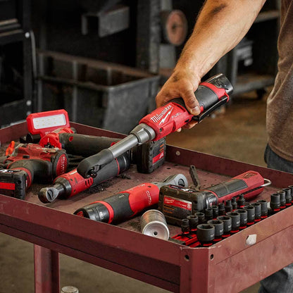 MILWAUKEE 12V FUEL 1 4inch High Speed Extended Reach Ratchet Skin M12FHIR14LR0
