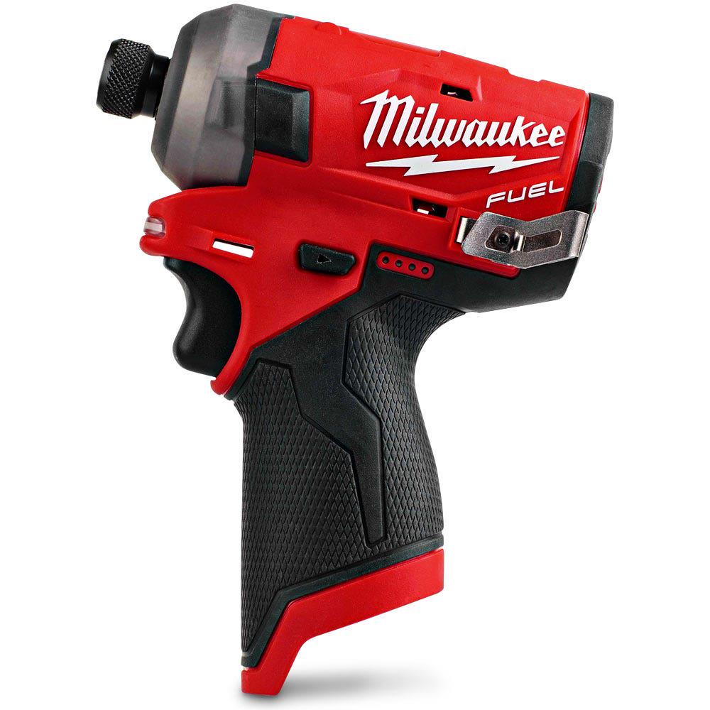 MILWAUKEE 12V FUEL Brushless SURGE 1/4inch Hex Hydraulic Driver Skin M12FQID-0