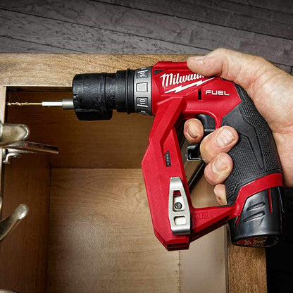 MILWAUKEE 12V Fuel 2 x 2.0Ah 9.5mm Installation Drill Driver Kit M12FDDXKIT202B