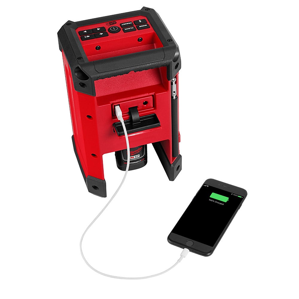 MILWAUKEE 12V Jobsite Radio and Charger Skin M12RCDAB+-0