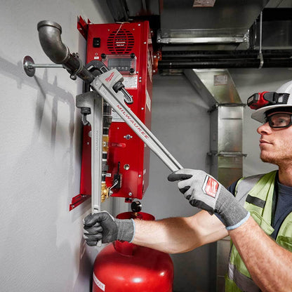 MILWAUKEE 14 (355mm) Aluminium Pipe Wrench w POWERLENGTH Handle 48227215