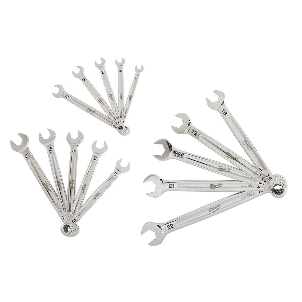 MILWAUKEE 15 Piece Metric Spanner Combination Set 48229515
