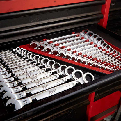 MILWAUKEE 15pc Metric Ratcheting Wrench Combination Set 48229516