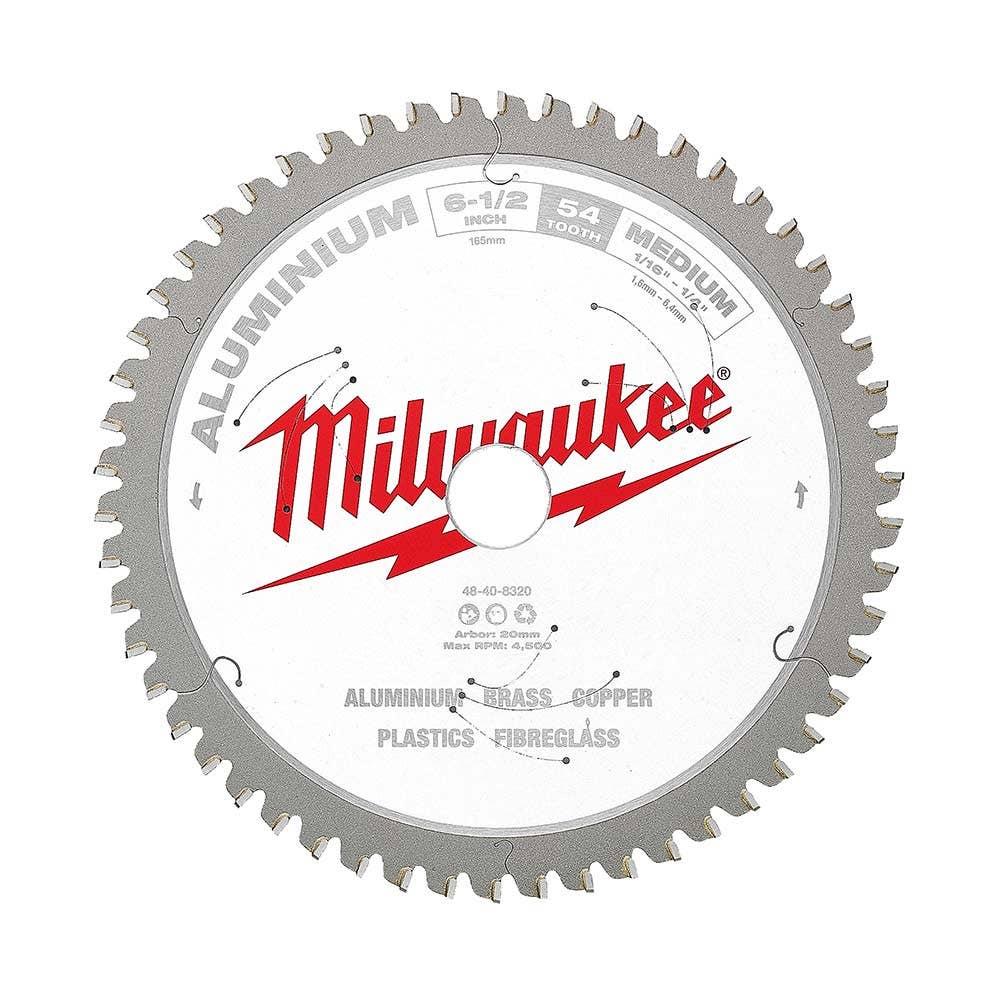 MILWAUKEE 165mm 54T TCT Blade Circular Saw for Alum 48408320