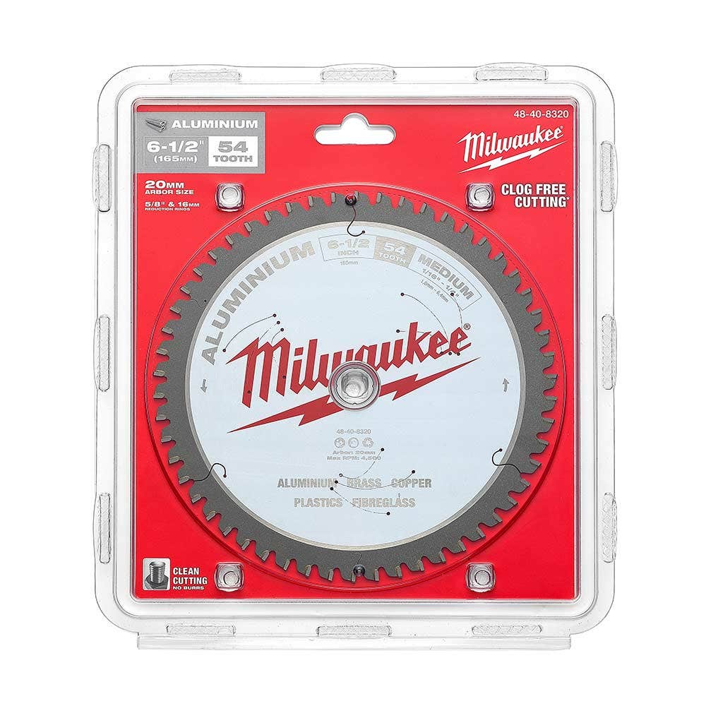 MILWAUKEE 165mm 54T TCT Blade Circular Saw for Alum 48408320