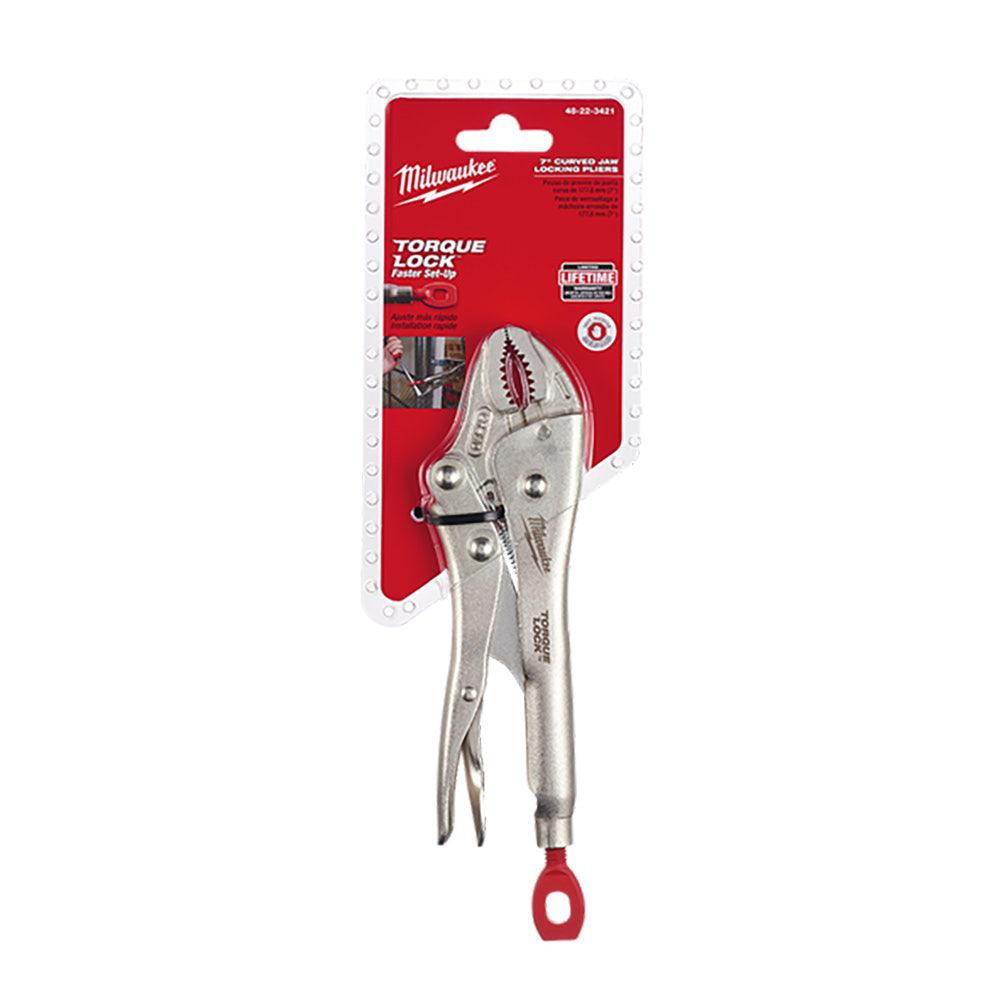 MILWAUKEE 178MM (7") TORQUE LOCK CURVED JAW LOCKING PLIERS 48223421
