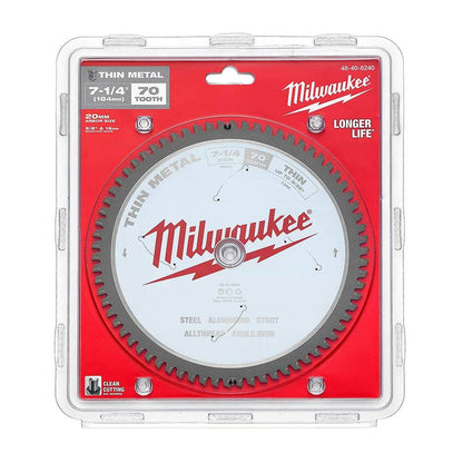 MILWAUKEE 184mm 70T TCT Blade Circular Saw for Metal Thin 48408240