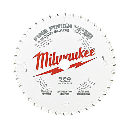 MILWAUKEE 184mm (7 1 4 ) Fine Finish 40T Circular Saw Blade 48408726