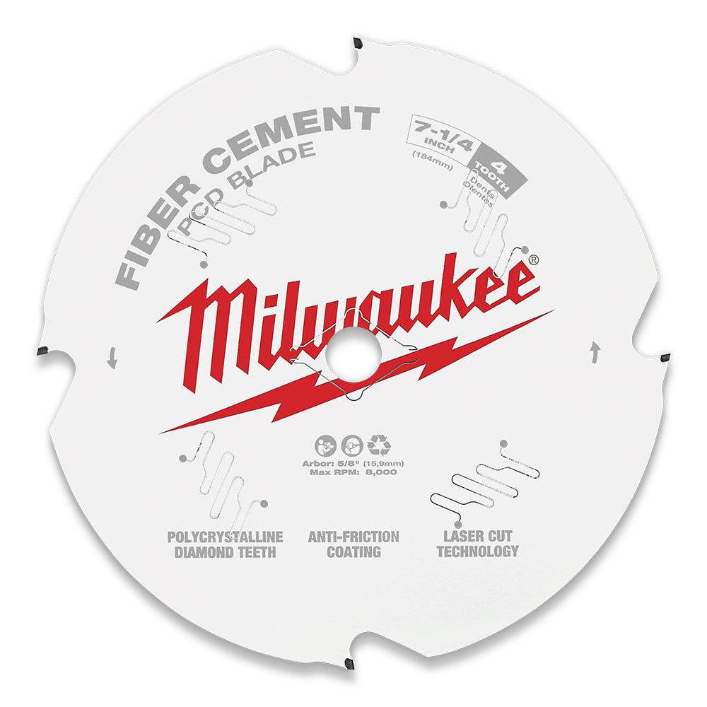 MILWAUKEE 184mm (7 1/4") Fibre Cement 4T Circular Saw Blade 48409000