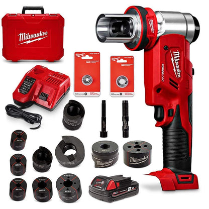 MILWAUKEE 18V 16mm - 63mm FORCE LOGIC 6T Knockout Tool Kit M18HKP-201C