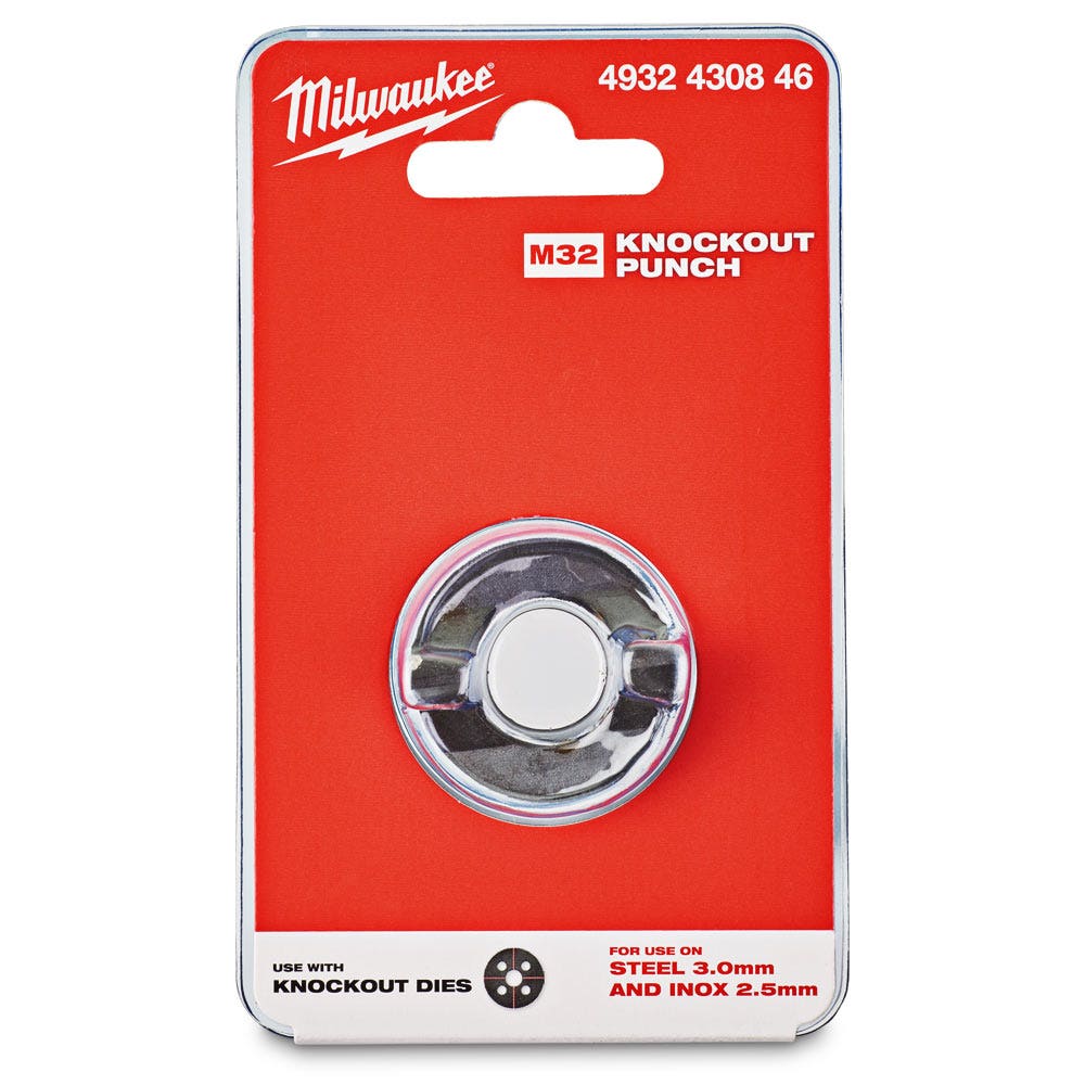 MILWAUKEE 18V 16mm - 63mm FORCE LOGIC 6T Knockout Tool Kit M18HKP-201C