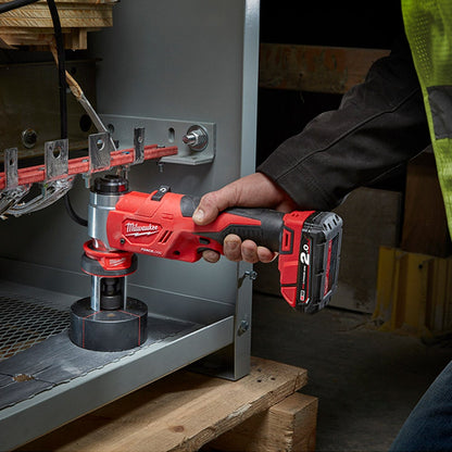 MILWAUKEE 18V 16mm - 63mm FORCE LOGIC 6T Knockout Tool Kit M18HKP-201C