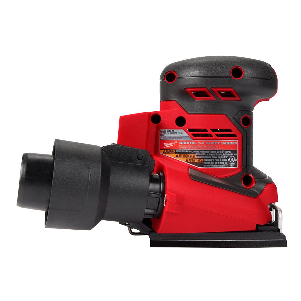 MILWAUKEE 18V 1 4 Sheet Sander Skin M18BQSS0
