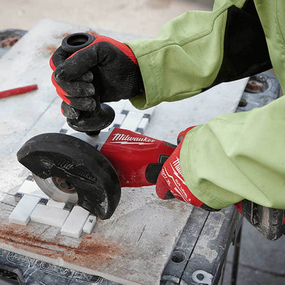 MILWAUKEE 18V Brushless 125mm (5 ) 2 x 4.0Ah Angle Grinder with Deadman Paddle Switch Kit M18BLSAG125XPD402C