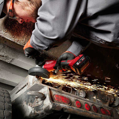MILWAUKEE 18V Brushless 125mm (5") Angle Grinder w/ Deadman Paddle Switch Skin M18BLSAG125XPD0