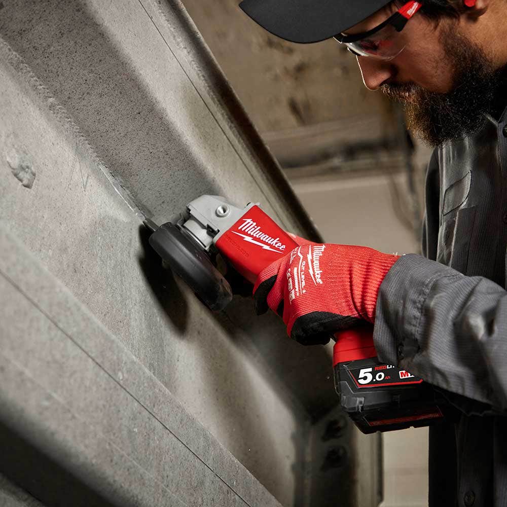 MILWAUKEE 18V Brushless 125mm (5") Angle Grinder w/ Deadman Paddle Switch Skin M18BLSAG125XPD0