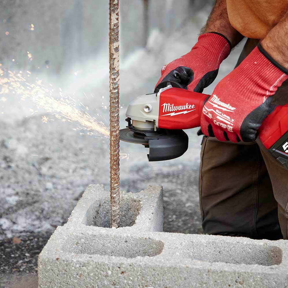 MILWAUKEE 18V Brushless 125mm (5") Angle Grinder w/ Deadman Paddle Switch Skin M18BLSAG125XPD0