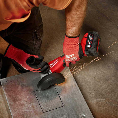 MILWAUKEE 18V Brushless 125mm (5") Angle Grinder w/ Deadman Paddle Switch Skin M18BLSAG125XPD0