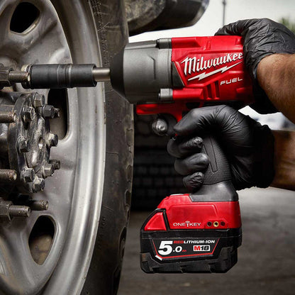 MILWAUKEE 18V FUEL 1 2inch Extended Anvil High Torque Impact Wrench w ONE-KEY Skin M18ONEFHIWF12E-0