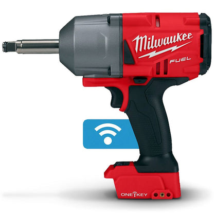 MILWAUKEE 18V FUEL 1 2inch Extended Anvil High Torque Impact Wrench w ONE-KEY Skin M18ONEFHIWF12E-0