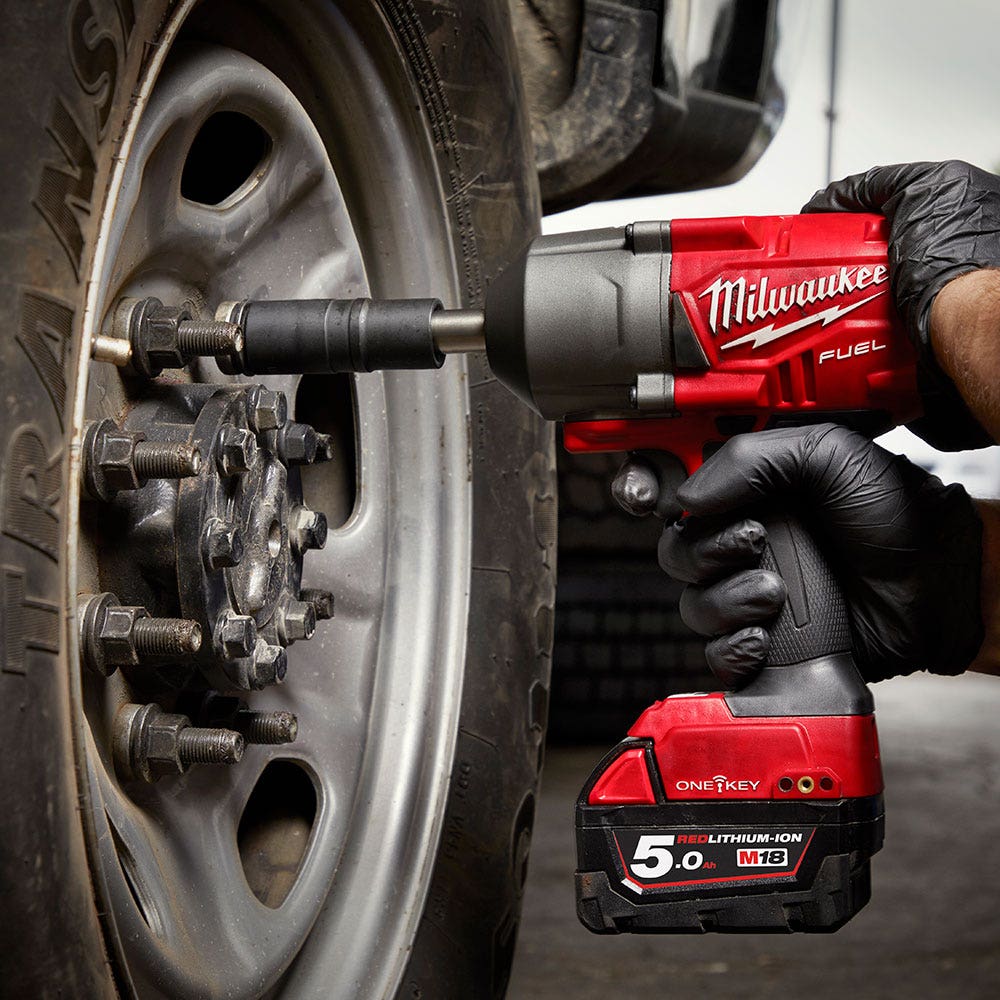 MILWAUKEE 18V FUEL 1 2inch Extended Anvil High Torque Impact Wrench w ONE-KEY Skin M18ONEFHIWF12E-0