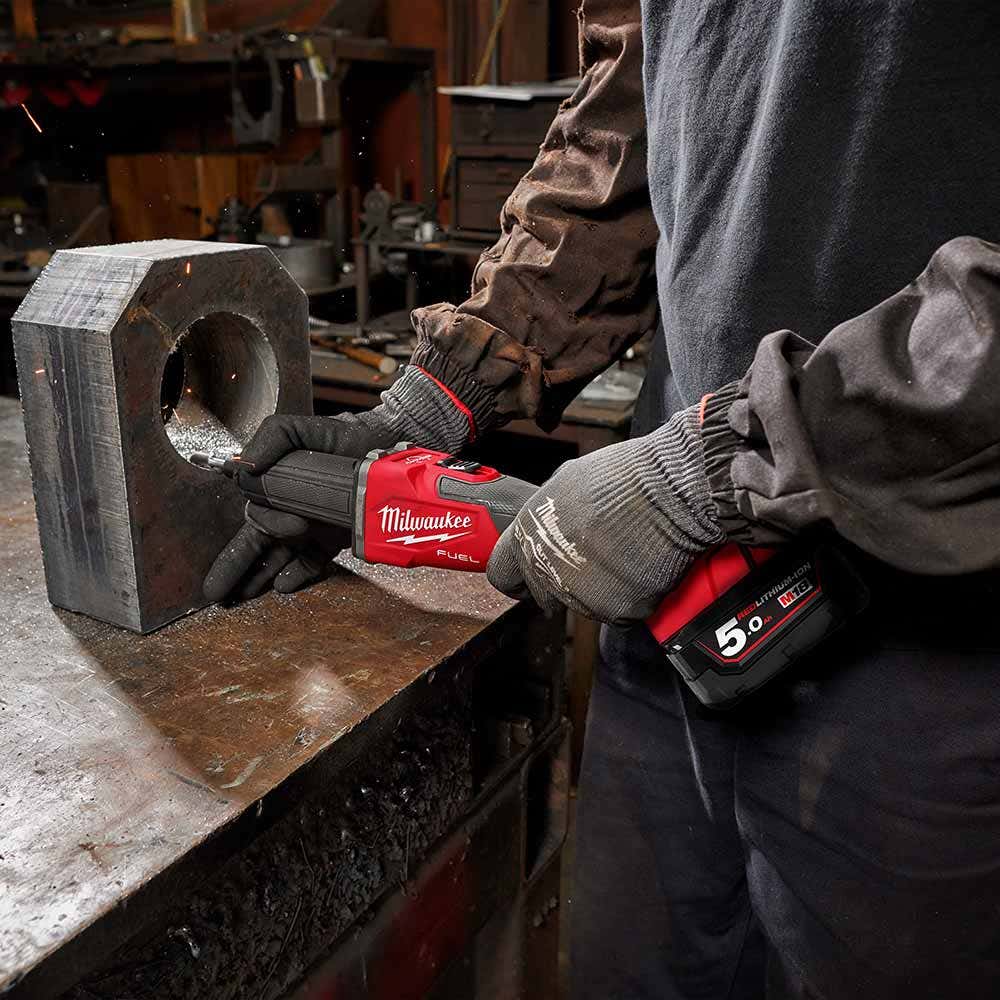 MILWAUKEE 18V FUEL 1/4inch Braking Die Grinder w/ Slide Switch Skin M18FDGRB0